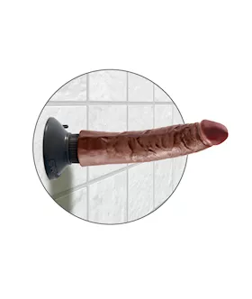 King Cock 7 Inch Vibrating Suction Cup Dildo
