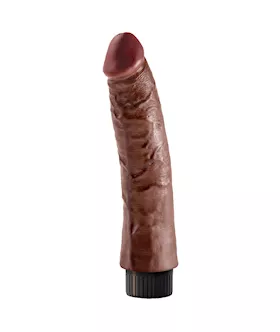 King Cock 7 Inch Vibrating Suction Cup Dildo