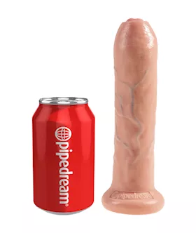 King Cock 7 Inch Uncut Suction Cup Dildo