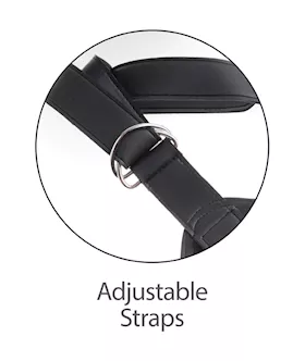 King Cock Strap-on Harness W 7 Inch Two Cocks One Hole