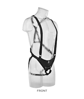 King Cock 11 Inch Two Cocks One Hole Strap-on Suspender System