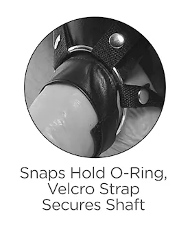 King Cock 11 Inch Two Cocks One Hole Strap-on Suspender System