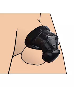 Detained Black Restrictive Chastity Cage