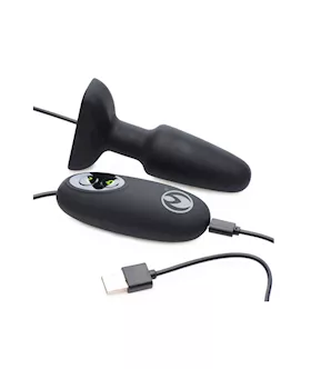 Popper Plug 7x Rechargeable Silicone Vibrating Anal Plug