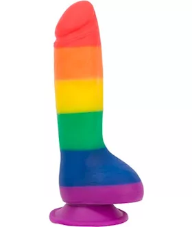 Justin Rainbow 8 Inch Dong With Balls
