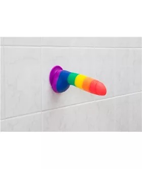 Justin Rainbow 8 Inch Dong With Balls