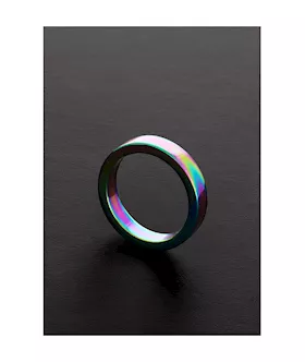 Rainbow Flat Cock Ring - (8x50mm)