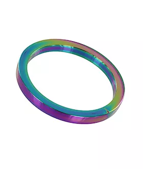 Rainbow Flat Cock Ring - (8x55mm)