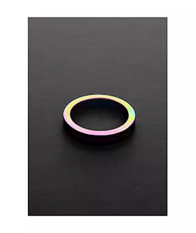 Rainbow Flat Cock Ring - (8x55mm)