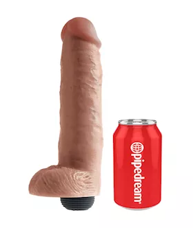 King Cock  10 Inch Squirting Dildo With Balls