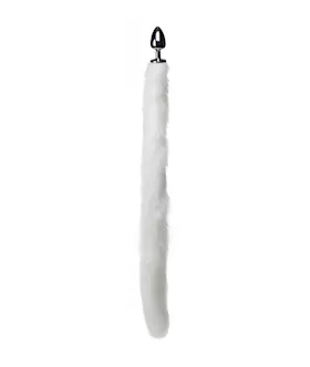Extra Long Arctic Mink Tail Anal Plug