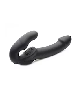 Evoke Rechargeable Vibrating Silicone Strapless Strap-on