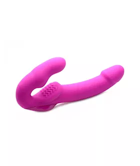 Evoke Rechargeable Vibrating Silicone Strapless Strap-on