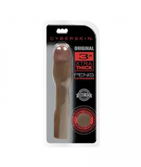 Cyberskin Original 3 Inch Xtra Thick Penis Extension Dark