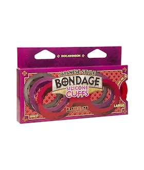 Japanese Style Silicone Bondage Cuffs - Large