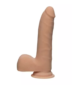 The D - Realistic D - Slim Dildo With Balls