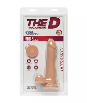 The D - Slim D Dildo With Balls