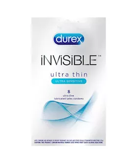 Durex Invisible Condoms 8 Pack