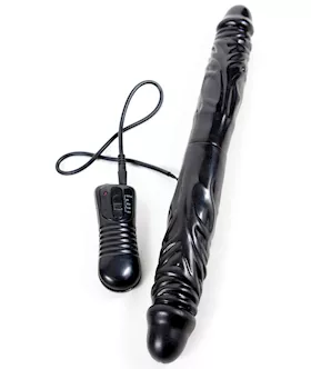 Black Vibrating Double Dildo