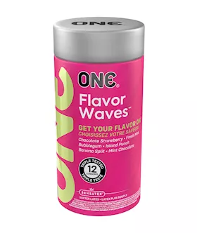 One Flavor Waves Condoms 12 Pack