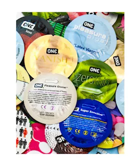 One Condoms Sensitive Mix Sampler 500 Pack