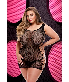 Leopard Lace Mini Dress