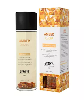 Organic Massage Oil With Stones Amber Jojoba