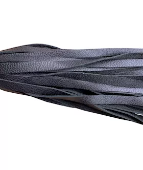 Glass Ball Embellished Leather Flogger