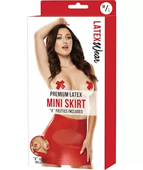 Premium Latex Mini Skirt - S/m
