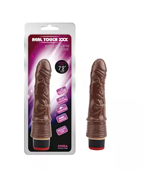 Real Touch Vibrating Cock - 7.2 Inch