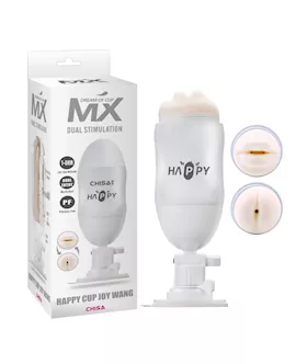 Happy Cup Vibrating Masturbator - Mouth And Ass
