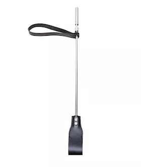 Triple X Leather Crop With Metal Handle