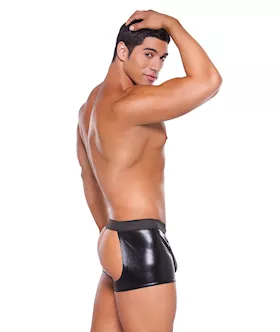 Zeus Wet Look Chaps With Thong