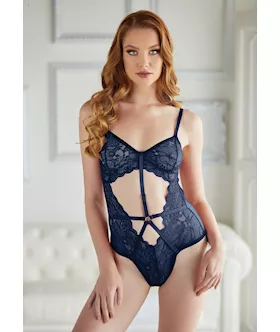 Lace And Mesh Teddy