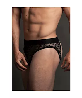 Lace Open Back Brief