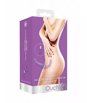 Vibrating Silicone Strapless Strapon 