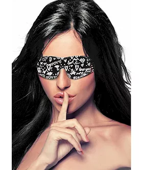 Printed Eye Mask - Love Street Art Fasion
