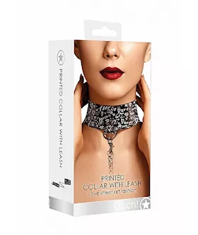 Collar With Leash - Love Street Art Fasion