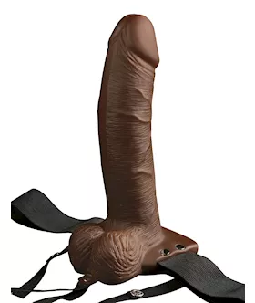 Fetish Fantasy 8 Inch Hollow Rechargeable Strap-on Remote 