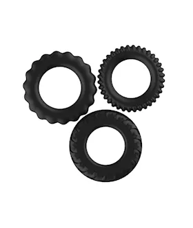 Silicone Cock Rings - 3 Pack