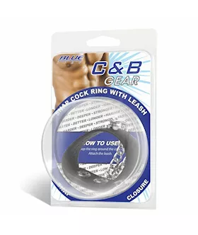 Snap Cock Ring With Leash