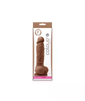 Colours Pleasure Suction Cup Dildo With Balls