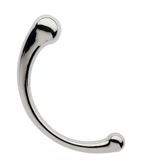 Kink Range Stainless Steel Curved P Spot Massager 