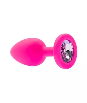 Kink Range Silicone Gemmed Butt Plug - 2.8 Inch