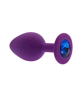 Kink Range Silicone Gemmed Butt Plug - 3.1 Inch