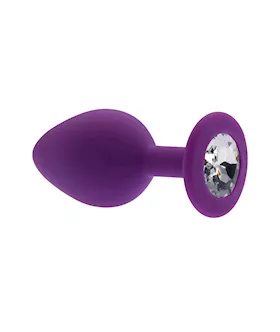 Kink Range Silicone Gemmed Butt Plug - 3.1 Inch