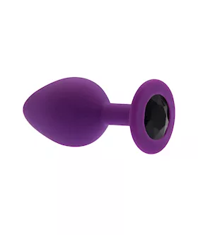 Kink Range Silicone Gemmed Butt Plug - 3.1 Inch