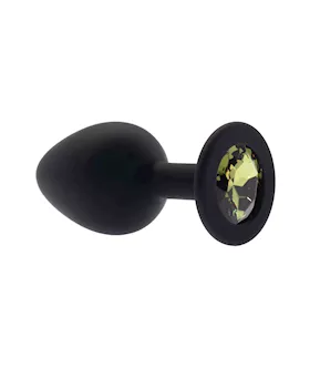 Kink Range Silicone Gemmed Butt Plug - 3.1 Inch