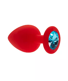 Kink Range Silicone Gemmed Butt Plug - 3.8 Inch