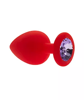 Kink Range Silicone Gemmed Butt Plug - 3.8 Inch
